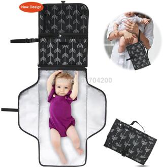 Zwarte Pijl Collecties Draagbare Baby Reizen Veranderende Pad Voor Luiertas zwart arrow