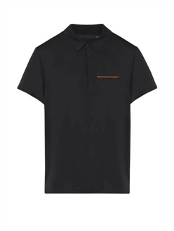 Zwarte Polo T-shirt voor Heren - Stijlvol en Comfortabel RRD , Black , Heren - Xl,L