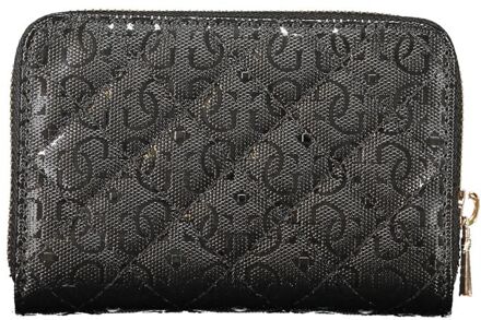 Zwarte Polyethyleen Damesportemonnee - maat