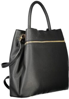 Zwarte Polyethyleen Handtas - maat