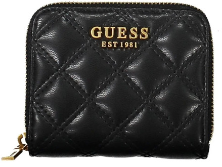 Zwarte Polyethyleen Portemonnee met Kaartsleuven Guess , Black , Dames - ONE Size