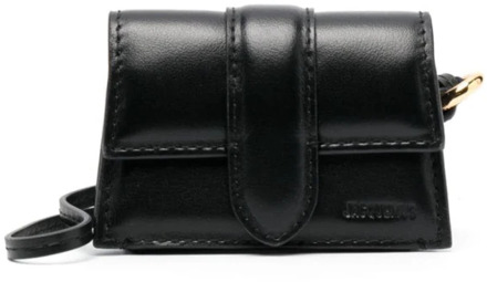 Zwarte portemonnee met afneembare band Jacquemus , Black , Dames - ONE Size