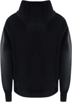 zwarte prestatie-hoodie - S