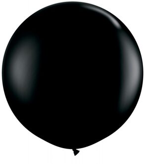 Zwarte Qualatex grote ballon 90 cm - Ballonnen