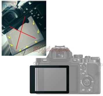 Zwarte Rand Glas Lcd Screen Protector Guard Cover Pefect Voor Sony A7 A7r A7s Concave Scherm Vervangen PCK-LM16