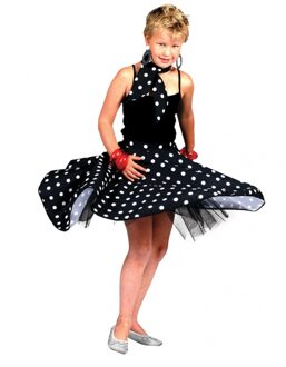 Zwarte rock n roll rok voor kids