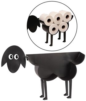 Zwarte Schapen Kat Hond Toiletrolhouder Papier Badkamer Ijzer Opslag Vrijstaande Ambachten Ornamenten Roll Papieren Handdoek Houder