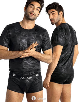 Zwarte shirt in camouflage print, Electro - Size: S