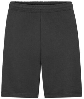 Zwarte shorts / korte joggingbroek voor heren - zwart - katoen - kort joggingbroekje L