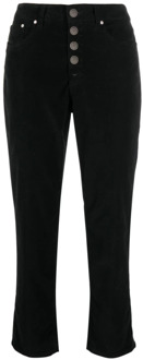Zwarte Skinny Jeans met Stijlvolle Details Dondup , Black , Dames - W25