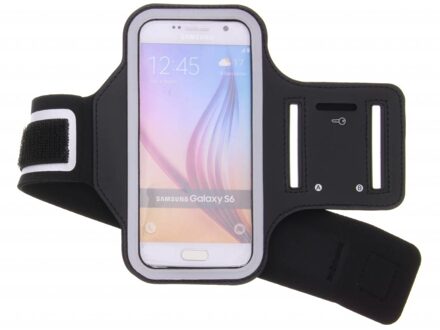 Zwarte Sportarmband Voor De Samsung Galaxy S6 / S6 Edge