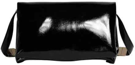 Zwarte Stijlvolle Handtas voor Moderne Vrouwen Marni , Black , Dames - ONE Size