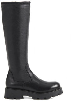 Zwarte Stijlvolle Laarzen van Synthetisch Stof Vagabond Shoemakers , Black , Dames - 36 Eu,41 EU