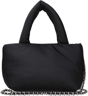 Zwarte Stoffen Handtas - One Size