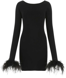 Zwarte stretch mini-jurk Magda Butrym , Black , Dames