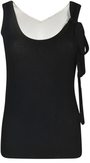 Zwarte Sweater Collectie P.a.r.o.s.h. , Black , Dames - Xl,L,M