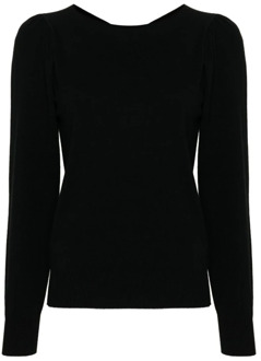 Zwarte Sweater met Uitgesneden Details Twinset , Black , Dames - M,S,Xs
