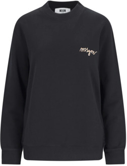 Zwarte Sweaters Collectie Msgm , Black , Dames - M,S,Xs