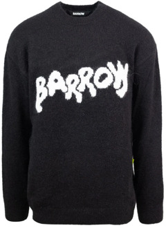 Zwarte Sweaters Loose Fit Barrow , Black , Heren - Xl,L,M