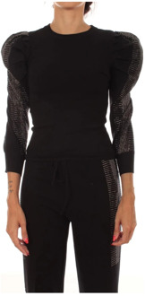 Zwarte Sweaters voor Vrouwen Actitude , Black , Dames
