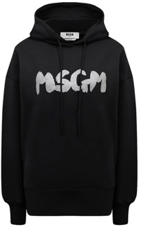 Zwarte Sweatshirt 99 Msgm , Black , Dames - L,M,S,Xs
