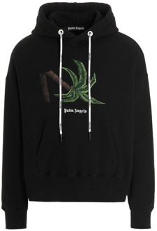 Zwarte Sweatshirt Aw23 Palm Angels , Black , Heren - Xl,L,M,S