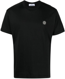 Zwarte T-shirt Collectie Stone Island , Black , Heren - 2Xl,Xl,L,M,S