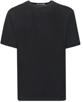 Zwarte T-shirts en Polos Collectie Daniele Fiesoli , Black , Heren - 2Xl,Xl,L,M,S