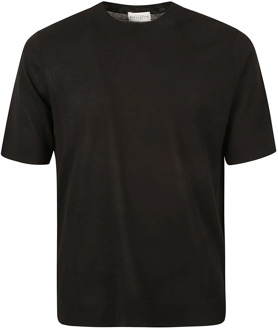 Zwarte T-shirts en Polos R Hals Ballantyne , Black , Heren - L,M