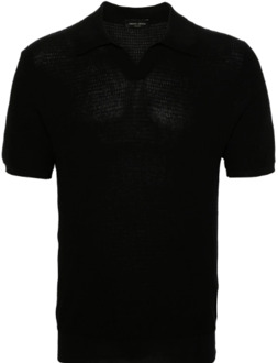 Zwarte T-shirts en Polos Roberto Collina , Black , Heren - 2Xl,Xl,L,M,S