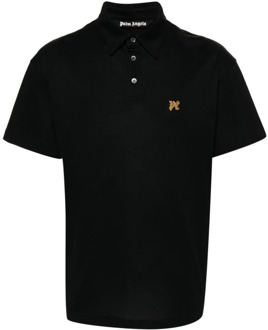 Zwarte T-shirts Polos voor Heren Palm Angels , Black , Heren - Xl,L,M,S