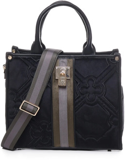 Zwarte tassen met gouden details V73 , Black , Dames - ONE Size