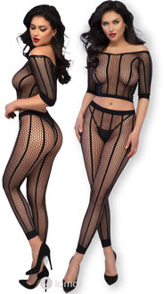 Zwarte Top & Legging, CR4647 - Maat: S/M