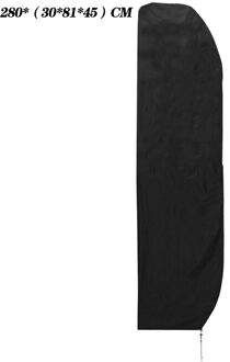 Zwarte Tuin Grote Banaan Parasol Cover Cantilever Outdoor Patio Covers Weerbestendig Meubels Proof Covers Meubilair 280CM