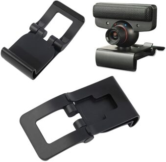 Zwarte TV Clip Beugel Verstelbare Mount Houder Stand Voor Sony Playstation 3 PS3 Move Controller Eye Camera