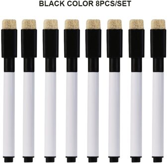 Zwarte Uitwisbare Whiteboard Pen Droge Witte Boord Magnetische Markers Voor Student Kinderen Tekening Pen Kantoor Schoolbenodigdheden