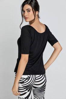 Zwarte V Hals Top van SWL - maat