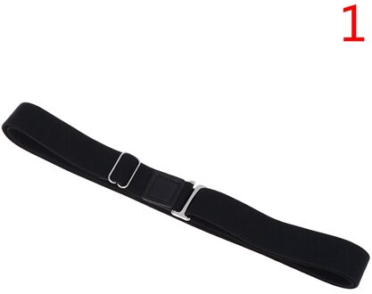 Zwarte Verstelbare Riem Voor Shirt Verblijf Antislip Rimpel-Proof Overhemd Houder Bandjes Vergrendeling Riem Houder Buurt shirt-Stay N1