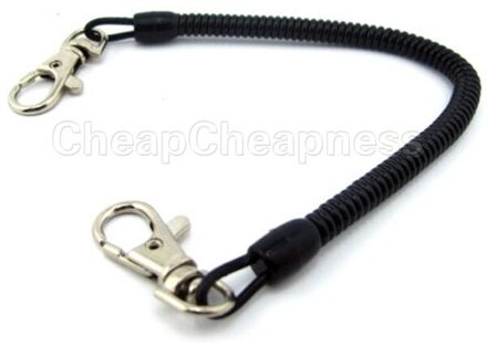 Zwarte Vis Tool Vissen Touw Lijn Verlengsnoer Tether Fly Fishing Lanyard Zoetwater Verlengt Tot Meer dan 1.1M