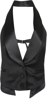 Zwarte waistcoat voor vrouwen Ss24 Simkhai , Black , Dames - 4Xs,3Xs