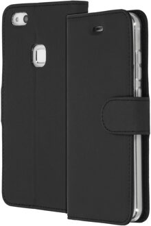 Zwarte Wallet Tpu Booklet Voor De Huawei P10 Lite