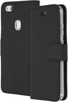 Zwarte Wallet Tpu Booklet Voor De Huawei P10 Lite