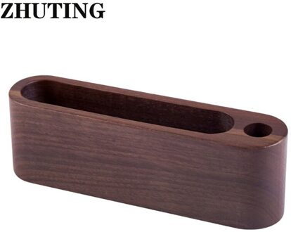 Zwarte Walnoot Beukenhout Id Naam Kaarten Stand Bureau Houten Visitekaartje Houder Organizer Pen Opbergdoos M5TE 02