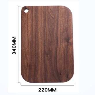 Zwarte Walnoot Snijplank Hout Keuken Massief Hele Hout Onderstam Fruit Lacquerless Houten Snijplank Keuken Houten Board groen