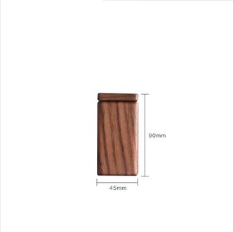 Zwarte Walnoot Tandenstoker Houder Nordic Eenvoudige Huishoudelijke High-End Tandenstoker Houder Eettafel Decoratie