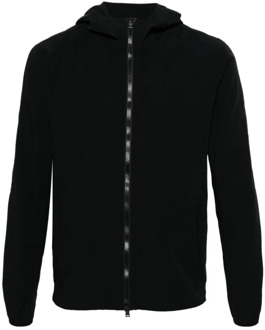 Zwarte waterafstotende hoodie Herno , Black , Heren - 2Xl,Xl,L,M