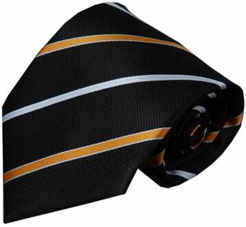 Zwarte zijden stropdas Figline 01