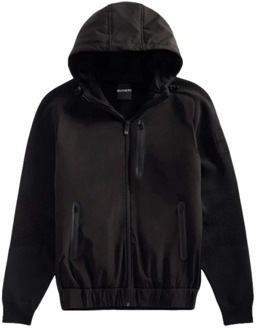 Zwarte Zip Hoodie - Combi Stijl Outhere , Black , Heren - Xl,M