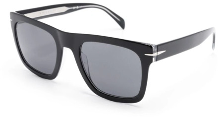 Zwarte zonnebril met origineel etui Eyewear by David Beckham , Black , Heren - 54 MM