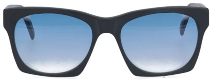Zwarte Zonnebril Stijlvolle UV-bescherming Face.hide , Black , Unisex - ONE Size